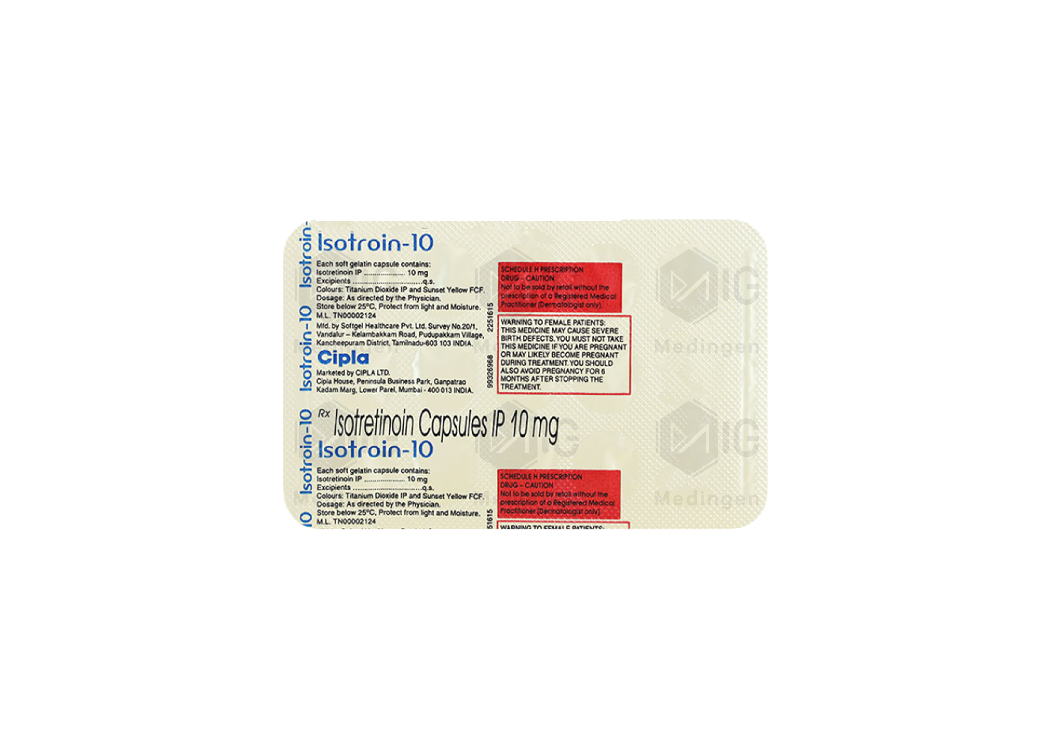 ISOTROIN 10MG